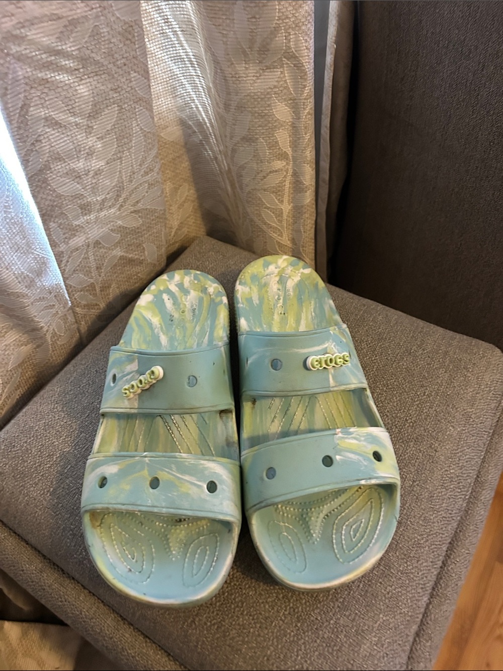 CROCS Men’s Aqua Mint Slide Sandals